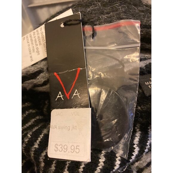 NWT AVA Women's Swing Sweater Black and Grey Size Small - Picture 7 of 9